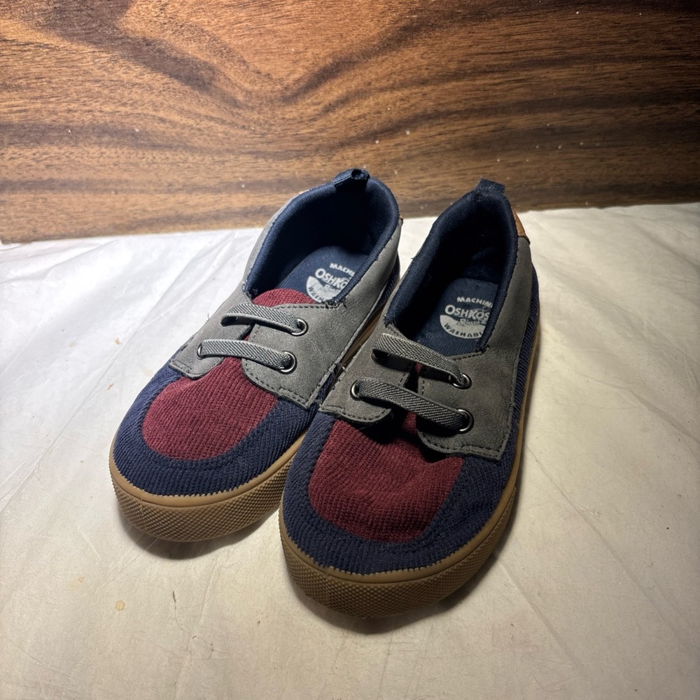 OshKosh B'gosh Kids' Burgundy and Navy Sneakers